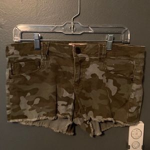 Green Camo Shorts